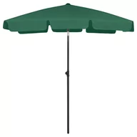 Parasole ogrodowe - VidaXL Parasol plażowy, zielony, 180x120 cm 314720 VidaXL - miniaturka - grafika 1