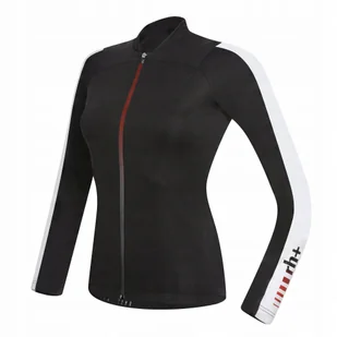 Damska koszulka rowerowa zeroRH+ Spirit LS FZ black-white - M - Kurtki rowerowe - miniaturka - grafika 1