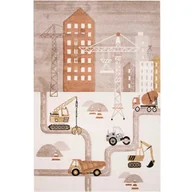 Dywany dla dzieci - Dywan dziecięcy 3d Dywilan Luna 7 Construction 40429 - miniaturka - grafika 1