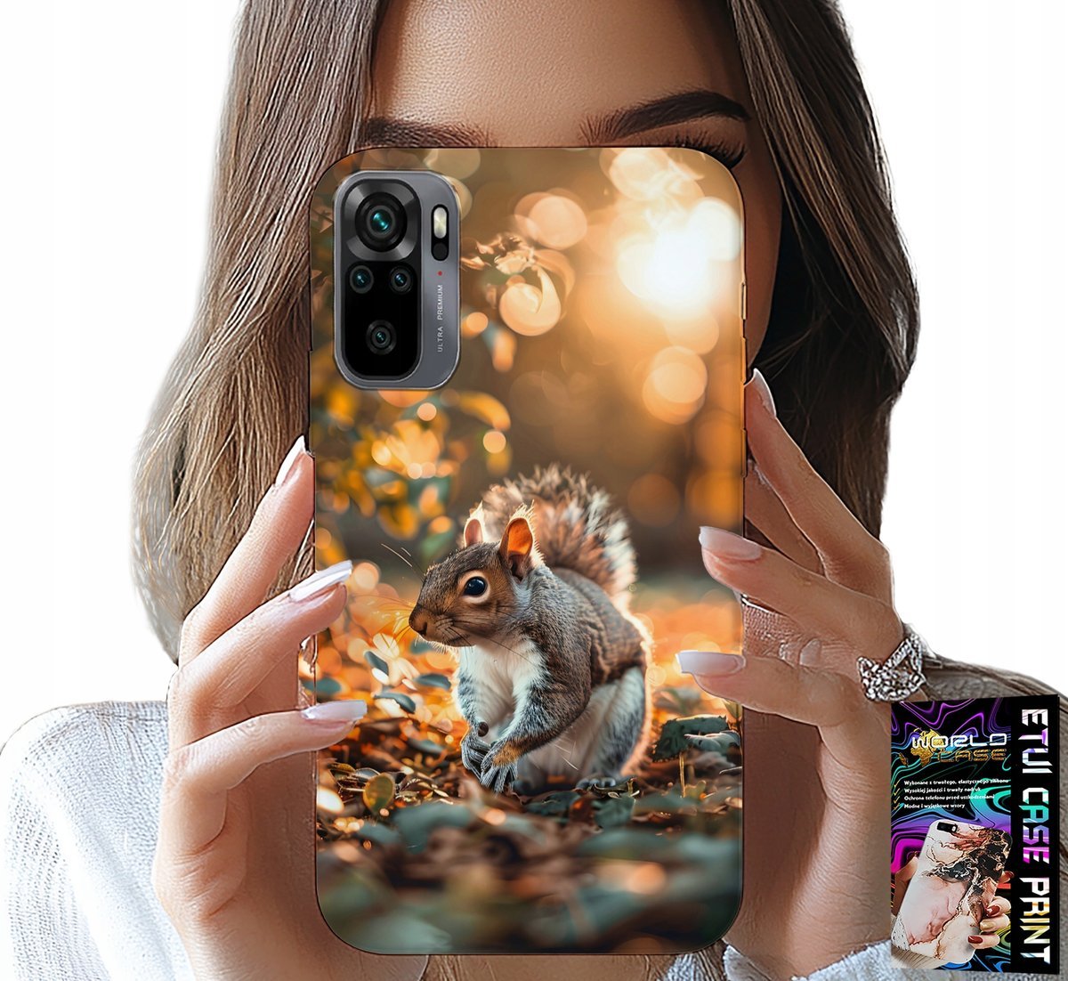 ETUI DO XIAOMI NOTE 10 / 10S - SŁODKA WIEWIÓRKA, CASE Z WŁASNYM MOTYWEM
