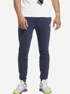 Spodnie sportowe męskie - Spodnie dresowe męskie Reebok Identity Small Logo Ft Jogger 100049529 2XL Granatowe (4066751213492) - miniaturka - grafika 1