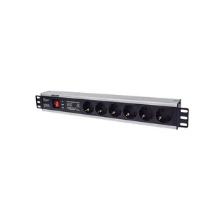 Intellinet Listwa zasilająca rack 19 1.5U 250V/16A 6x Schuko3 m włącznik 713962 - Listwy zasilające - miniaturka - grafika 1