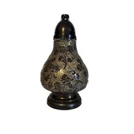 Lampiony i znicze - Znicz Witraż New Karafa złoto-czarny Ilumini - miniaturka - grafika 1