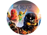 Ciasta i półprodukty do ciast - Dekoracyjny opłatek tortowy Ninjago - 20 cm - miniaturka - grafika 1