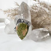 Wisiorki - Magiczny Las - srebrny wisior z unakitem - miniaturka - grafika 1