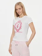 Koszulki i topy damskie - Juicy Couture T-Shirt Heritage Crest Tee JCWCT24337 Biały Slim Fit - miniaturka - grafika 1
