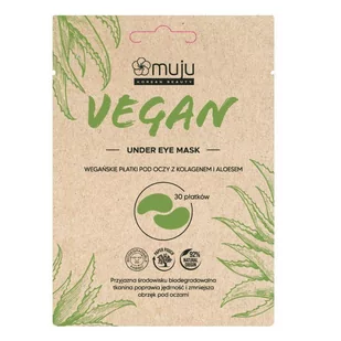 MUJU Vegan Under Eye Mask 30szt - Kosmetyki pod oczy - miniaturka - grafika 1