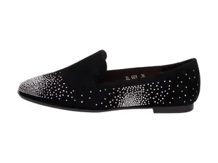 Czarne półbuty damskie Sergio Leone Bl601 Mic - Półbuty damskie - miniaturka - grafika 1