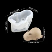 Rękodzieło - TEMU 1 szt. silikonu do Capybara DIY rzemiosło, kamień do dyfuzora, świeca aromaterapeutyczna i dekoracja z gipsu - elastyczna, trwała i łatwa do - miniaturka - grafika 1