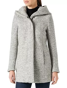 ONLY Onlsedona Boucle Wool Coat Petit OTW Fn płaszcz damski, jasnoszary melanżowy, XS wąska talia - Płaszcze damskie - miniaturka - grafika 1