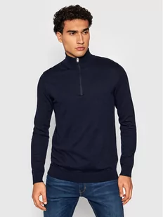 Selected Homme Sweter Berg 16074687 Granatowy Regular Fit - Swetry męskie - miniaturka - grafika 1