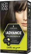 Farby do włosów i szampony koloryzujące - Farba kremowa z utleniaczem do włosów Llongueras Color Advance Hair Colour 3 Dark Brown 125 ml (8410825420037) - miniaturka - grafika 1
