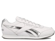 Buty dla dziewczynek - Buty dziecięce Reebok FV1521 ROYAL CL Białe - miniaturka - grafika 1
