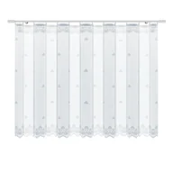 Firany - Firana żakardowa dekoracyjna Monix 160 x 300 cm biała na taśmie - miniaturka - grafika 1