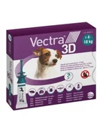Artykuły przeciw pasożytom - VECTRA 3D Roztwór dla psów 4-10kg na pchły i kleszcze - miniaturka - grafika 1