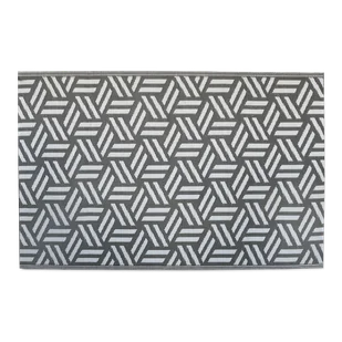 Dywan balkonowy Opti Gray 120x180cm - MOODME - Dywany zewnętrzne - miniaturka - grafika 1