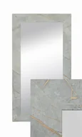 Lustra - Lustro wiszące w ozdobnej ramie 50x90 cm w kolor beton złoty do salonu pokoju sypialni B.D. Art - miniaturka - grafika 1