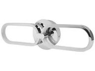 Lampy ścienne - Lampa Ścienna Led Metalowa Srebrna Krang - miniaturka - grafika 1