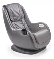 Fotele - Fotel masujący ELIOR Satell, popielaty, 69x70x94 cm - miniaturka - grafika 1