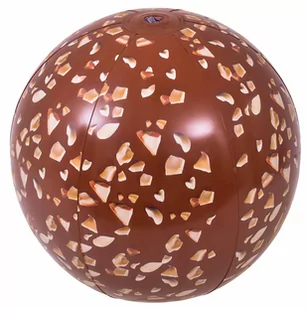 JILONG Piłka plażowa dmuchana czekolada 50cm 57154 - Materace dmuchane i koła do pływania - miniaturka - grafika 1