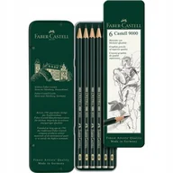 Ołówki - ZESTAW OŁÓWKÓW GRAFITOWYCH 9000 od FABER- CASTELL ETUI 6szt. - miniaturka - grafika 1