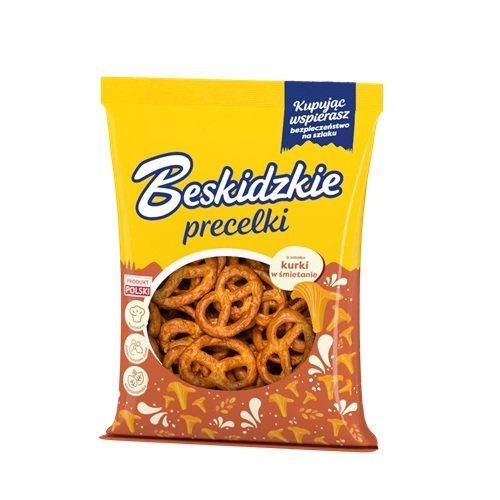 Beskidzkie Precelki o smaku kurek w śmietanie 120 g