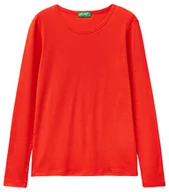 Koszulki i topy damskie - United Colors of Benetton Koszulka damska, Czerwony 3t5, XS - miniaturka - grafika 1