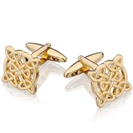 Spinki do mankietów i krawatów - Spinki do mankietów Celtic gold SD-2037 - miniaturka - grafika 1