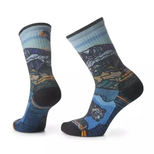 Skarpety Damskie Smartwool Hike Light Cushion Icy Range Print Crew Socks - Skarpetki damskie - miniaturka - grafika 1
