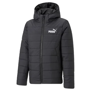 Młodzieżowa ocieplana kurtka Essentials PUMA Black - Kurtki i płaszcze dla dziewczynek - miniaturka - grafika 1