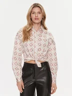 Koszule damskie - Guess Koszula Dea W4RH59 WE2Q0 Beżowy Relaxed Fit - miniaturka - grafika 1