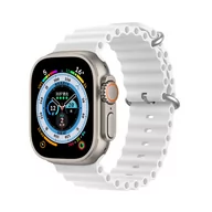 Akcesoria do smartwatchy - Dux Ducis Strap pasek Watch 8 / 7 / 6 / 5 / 4 / 3 / 2 / SE (41 / 40 / 38mm) silikonowa opaska bransoletka biały (OceanWave Version) - miniaturka - grafika 1