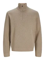 Swetry męskie - Jack & Jones Sweter "Milano" w kolorze beżowym - miniaturka - grafika 1
