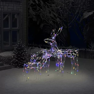 vidaXL 3 świąteczne renifery z lampek 229 diod LED 328540 - Oświetlenie świąteczne - miniaturka - grafika 3