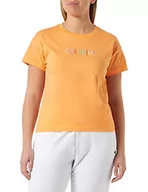 Koszulki i topy damskie - Champion Damska koszulka Legacy Graphics Croptop Boxy S/S, pomarańczowa, M - miniaturka - grafika 1