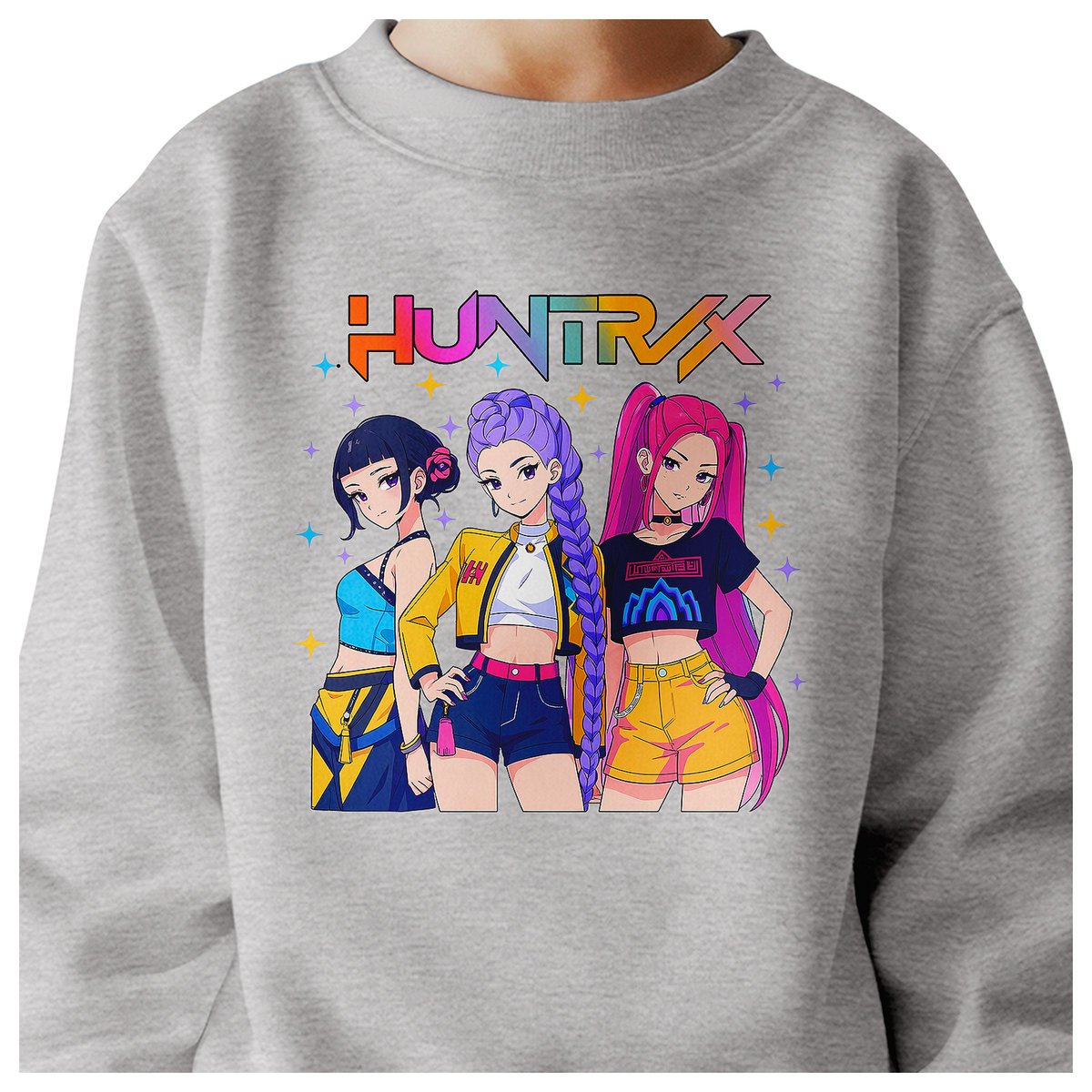 BLUZA DZIECIĘCA KPOP DEMON HUNTERS HUNTRIX 110-116 BAWEŁNIANA JAKOŚĆ