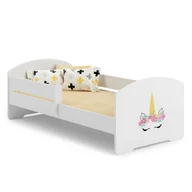 Łóżka dla dzieci i młodzieży - Łóżko dziecięce LUK z barierką 160x80 Róg jednorożca - miniaturka - grafika 1
