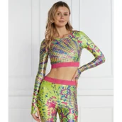 Koszulki i topy damskie - Versace Jeans Couture Bluzka | Slim Fit - miniaturka - grafika 1