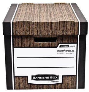 Fellowes pudło archiwizacyjne Woodgrain brązowe - opk 10szt - pudło ze zdejmowanym wiekiem 0061002 - Pudła i kartony archiwizacyjne - miniaturka - grafika 1