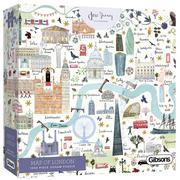 Puzzle - G3 Gibsons Puzzle 1000 Mapa Londynu 5012269066067 - miniaturka - grafika 1