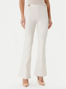 Guess Spodnie materiałowe W5YB0I KCMU2 Écru Regular Fit - Spodnie sportowe damskie - miniaturka - grafika 1