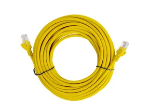 Lanberg Patch cord kat.5E 10M żółty PCU5-10CC-1000-Y - Patchcordy - miniaturka - grafika 3