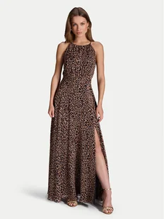 Swing Sukienka wieczorowa 5AI15400 Brązowy Regular Fit - Sukienki - miniaturka - grafika 1