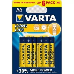 Varta Bateria LR6 AA Long Life Alkaline (6 szt.) - Baterie i akcesoria - miniaturka - grafika 2