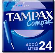 Tampony - Tampax, Tampony z aplikatorem, Compak Lites, 24 szt. - miniaturka - grafika 1