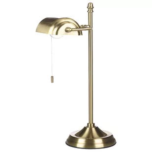 Lampa bankierska metalowa złota MARAVAL - Lampy stojące - miniaturka - grafika 1