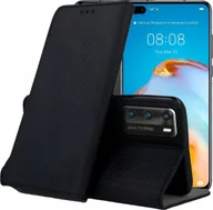 Etui i futerały do telefonów - Hello Case ETUI Z KLAPKĄ DO HUAWEI P40 CZARNE ZAMYKANE MAGNETYCZNE KABURA FUTERAŁ FLIP - miniaturka - grafika 1