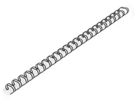 Grzbiety do bindownic - ARGO Grzbiety drutowe do bindowania 4,8mm A4 czarne AG6106 - miniaturka - grafika 1