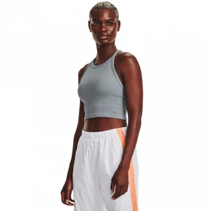 Damski top treningowy Under Armour Rush Seamless Tank - szary - Koszulki i topy damskie - miniaturka - grafika 1