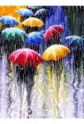 Zabawki kreatywne - Diamentowa mozaika parasole kolor w deszczu NO-1007418 - miniaturka - grafika 1